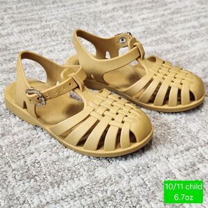 Scallywag Baby boy girl beige gold fisherman sandals size 28 EU 10/11 child